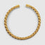 DVNCI basket weave cuff bangle engraved branding clasp detail 18k gold filled