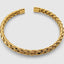 DVNCI 7mm basket weave cuff bangle 18k yellow gold woven luxury jewelry