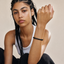 DVNCI black twisted cuff bangle luxury gift packaging herringbone box London