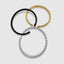 DVNCI black basket weave cuff bangle stacked wrist jewelry lifestyle shot luxury
