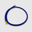 DVNCI blue magnetic wrap bracelet woven silk cord 18k gold tips lucky charm jewelry
