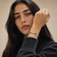 DVNCI four leaf clover tennis bracelet model lifestyle editorial shot London luxury

