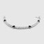 DVNCI four leaf clover diamond tennis bracelet side profile white gold luxury jewelry
