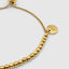DVNCI cluster ball bracelet engraved branding tag detail 18k gold filled luxury