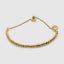 DVNCI cluster ball drawstring bracelet 18k yellow gold minimalist luxury jewelry