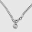 DVNCI white gold franco chain necklace 18k gold filled worn by model lifestyle shot