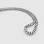 DVNCI franco chain necklace 18k white gold filled luxury jewelry studio shot