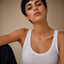 DVNCI hamsa hand of Fatima pendant necklace flat lay product shot white background gold