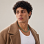 DVNCI jade natural stone necklace model lifestyle editorial shot London luxury jewelry
