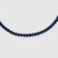 Close up DVNCI natural lapis lazuli stone necklace texture detail spiritual jewelry
