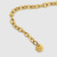 DVNCI lip link chain necklace side profile 20 inch 5mm chain depth yellow gold
