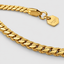 DVNCI milgrain Cuban link bracelet lobster clasp and chain link detail yellow gold
