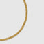 DVNCI milgrain Cuban link necklace lobster clasp and branded hexagon tag detail
