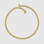 Close up milgrain edge detail Cuban link chain necklace 18k gold DVNCI
