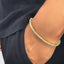 Minimalist 18K yellow gold diamond tennis bracelet with refined silhouette