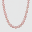 DVNCI pink quartz natural stone necklace rose crystal spiritual luxury jewelry
