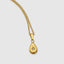 Close up DVNCI Polaris North Star pendant lab created diamond star detail 18k yellow gold
