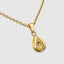 DVNCI Polaris North Star teardrop pendant necklace model lifestyle editorial shot London