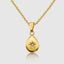DVNCI Polaris North Star pendant necklace 18k yellow gold teardrop luxury jewelry