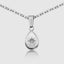 DVNCI Polaris North Star pendant necklace 18k white gold filled lab diamond luxury jewelry