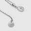 DVNCI white gold Polaris North Star pendant necklace worn model front view collarbone shot