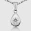 DVNCI white gold Polaris North Star pendant necklace side profile 20 inch luxury jewelry