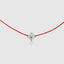DVNCI red string four leaf clover bracelet moissanite 925 silver white gold luxury jewelry