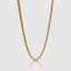DVNCI rolo chain necklace side profile round link detail 18k gold luxury jewelry