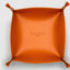 DVNCI saffron orange vegan leather jewelry tray bedside desk organiser luxury