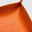 DVNCI saffron orange vegan leather jewelry tray desk organiser lifestyle shot