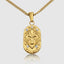 DVNCI Taurus zodiac pendant necklace 18k yellow gold bull star sign talisman jewelry
