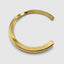 DVNCI twisted cuff bangle open ends detail 18k gold filled luxury jewelry