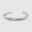 DVNCI 4mm twisted cuff bangle 18k white gold sculptural luxury jewelry
