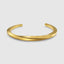 DVNCI 4mm twisted cuff bangle 18k yellow gold minimalist luxury jewelry