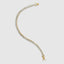 Unisex yellow gold diamond tennis bracelet styled for everyday wear
