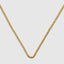 DVNCI 18k gold wheat chain necklace twisted rope link unisex luxury jewelry