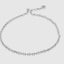 Close up DVNCI lip link chain flat oval links polished 18k white gold detail
