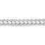 DVNCI white gold milgrain Cuban link bracelet lobster clasp and end cap detail
