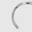 DVNCI white gold twisted cuff bangle engraved branding detail luxury jewelry
