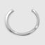Close up DVNCI white gold twisted cuff bangle worn model wrist detail shot luxury

