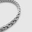 DVNCI basket weave cuff bangle engraved branding clasp detail white gold filled