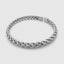 DVNCI white gold basket weave cuff bangle open ends detail luxury jewelry