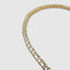 Unisex yellow gold diamond tennis bracelet designed for men and women