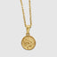 18K gold Saint Christopher pendant necklace for men and women, Catholic religious jewelry