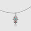 Hamsa Hand Necklace with Evil Eye for Protection