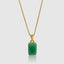 18k gold jade pendant necklace for men and women by DVNCI