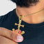 Anchor and skull pendant necklace for strength and style