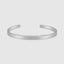 High-polish finish of minimalist 4mm cuff bracelet for an elegant and refined touch