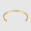 Luxury minimalist 4mm cuff bracelet with sleek and durable material