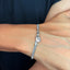 Luxurious 18k gold herringbone bracelet for men and women